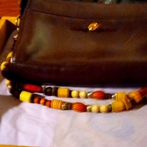 Etienne aigner maroon hand bag